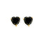 Boucles d'oreilles Boucles d'oreilles puces en or jaune 750 avec saphirs cœur 58 Facettes LP971/15