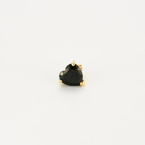 Boucles d'oreilles Boucles d'oreilles puces en or jaune 750 avec saphirs cœur 58 Facettes LP971/15