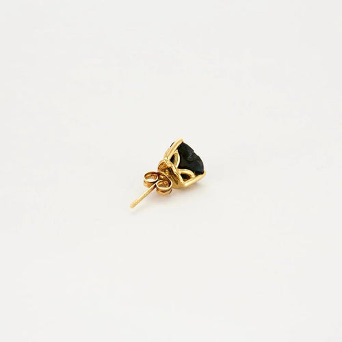 Boucles d'oreilles Boucles d'oreilles puces en or jaune 750 avec saphirs cœur 58 Facettes LP971/15