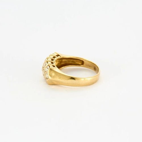 Bague 52.5 Bague jonc en or jaune 18 carats et diamants 58 Facettes LP979/11