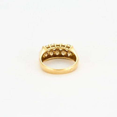 Bague 52.5 Bague jonc en or jaune 18 carats et diamants 58 Facettes LP979/11