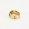 Bague 55 Bague en or jaune et blanc 18 ct sertie de diamants 58 Facettes LP983/13