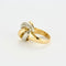 Bague 52.5 Senorita - Bague dôme tressée en or jaune et blanc, diamants 58 Facettes LP965/13