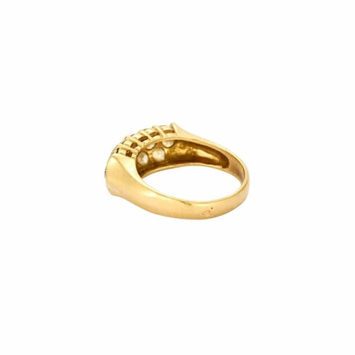 Bague 52 Bague jonc en or jaune 18K sertie de diamants 58 Facettes LP961/13