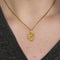 Pendentif Augis - Pendentif cœur « + qu’hier - que demain » en or jaune, rubis 58 Facettes LP1032/16