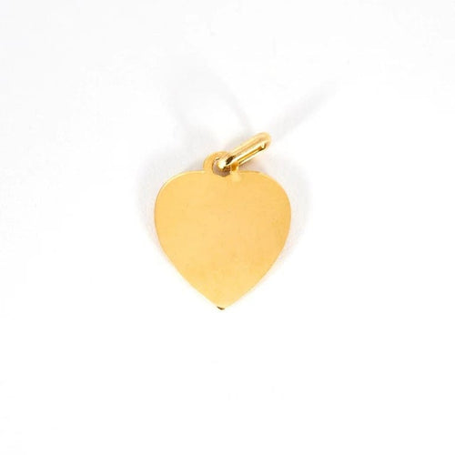 Pendentif Augis - Pendentif cœur « + qu’hier - que demain » en or jaune, rubis 58 Facettes LP1032/16