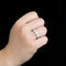 Bague 50.5 Bague rivière en or blanc 750 sertie de diamants 58 Facettes LP1061/12