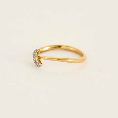 Bague 50 Pomellato/Dodo Lune - Bague en or jaune et blanc avec diamants 58 Facettes LP1031/12