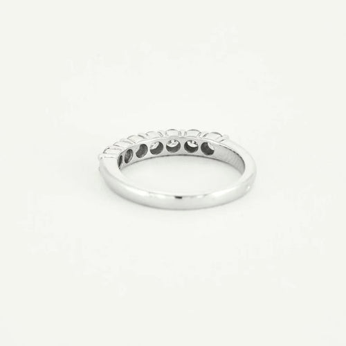 Bague 51.5 Alliance rivière - Bague en or blanc 750 sertie de diamants 58 Facettes LP1067/12