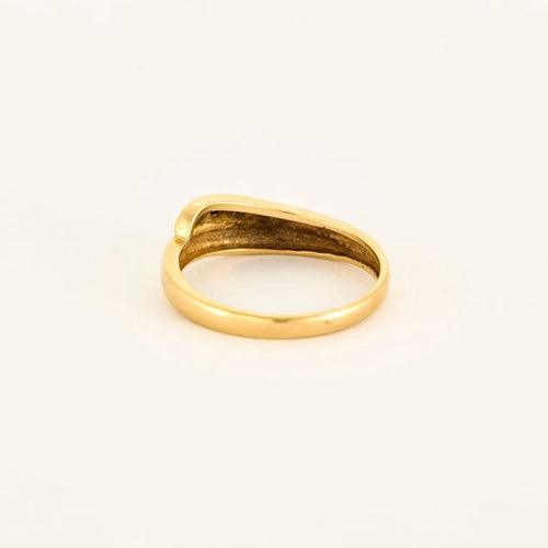 Bague 54 Bague jonc serpent en or jaune 750 sertie de diamants 58 Facettes LP1033/12