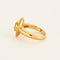 Bague 57 Bague en or jaune 750 avec émeraude ovale et diamants 58 Facettes LP1053/12