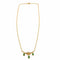 Collier Collier en or jaune 18 carats serti de diamants et émeraudes 58 Facettes LP1040/16