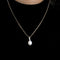 Pendentif Pendentif en or blanc 18 carats avec perle et diamants 58 Facettes LP1105/16