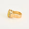 Bague 53 Bague tank en or jaune et blanc 18 carats, saphir jaune et diamants 58 Facettes LP1045/12