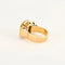 Bague 53 Bague tank en or jaune et blanc 18 carats, saphir jaune et diamants 58 Facettes LP1045/12
