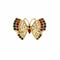 Broche Broche papillon en or jaune 750, diamants, saphirs et rubis 58 Facettes LP958/16