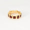 Bague 49 MMA - Parure bague et boucles d’oreilles en or jaune et grenats 58 Facettes LP986-LP987/15