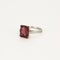 Bague 55.5 Solitaire - Bague en platine 950 sertie d’une rubellite 58 Facettes LP1083/15