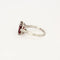 Bague 55.5 Solitaire - Bague en platine 950 sertie d’une rubellite 58 Facettes LP1083/15