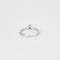 Bague 51.5 Solitaire - Bague en or blanc 18K et diamant taille brillant 0,08 ct 58 Facettes LP1068/12