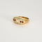Bague 50 Bague Tank chevalière en or jaune 18K avec diamants et rubis 58 Facettes LP1126/12