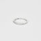 Bague 54 Alliance américaine demi-tour en or blanc 18 carats et diamants 58 Facettes LP1034/13