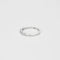 Bague 54 Alliance américaine demi-tour en or blanc 18 carats et diamants 58 Facettes LP1034/13