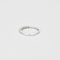 Bague 54 Alliance américaine demi-tour en or blanc 18 carats et diamants 58 Facettes LP1034/13
