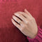 Bague 54.5 Bague Union - Alliance en or jaune et blanc 18 carats et diamants 58 Facettes LP1037/12