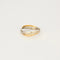 Bague 54.5 Bague Union - Alliance en or jaune et blanc 18 carats et diamants 58 Facettes LP1037/12