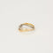 Bague 54.5 Bague Union - Alliance en or jaune et blanc 18 carats et diamants 58 Facettes LP1037/12