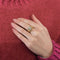 Bague 57 Bague tank Art déco en or jaune 18 carats et diamants 58 Facettes LP1078/13