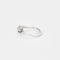 Bague 56 Bague mouvementée en or blanc sertie d’un diamant taille brillant 58 Facettes LP1112/13