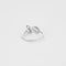 Bague 56 Bague mouvementée en or blanc sertie d’un diamant taille brillant 58 Facettes LP1112/13
