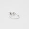 Bague 56 Bague mouvementée en or blanc sertie d’un diamant taille brillant 58 Facettes LP1112/13