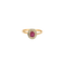 Bague 56 Bague - rubis et diamants en or jaune et blanc 58 Facettes LP1111/13