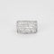 Bague 50 Bague Tank en or blanc 750 sertie de diamants 58 Facettes LP1075/13