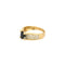 Bague 56 Bague en or jaune et blanc 18 carats avec saphir et diamants 58 Facettes LP1241/11