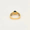 Bague 56 Bague en or jaune et blanc 18 carats avec saphir et diamants 58 Facettes LP1241/11
