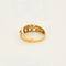Bague 58 Bague jonc motif floral en or jaune 18K et diamants 58 Facettes LP1204/11