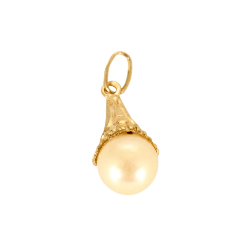 Pendentif Pendentif en or jaune 18 carats et perle de culture 58 Facettes LP1277/BET