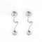 Boucles d'oreilles Boucles d’oreilles jonc pendantes en or blanc 750 et diamants 58 Facettes LP1223/17