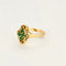 Bague 60 Bague L'Esmeralda en or jaune 750, émeraudes et diamants 58 Facettes LP1291/10