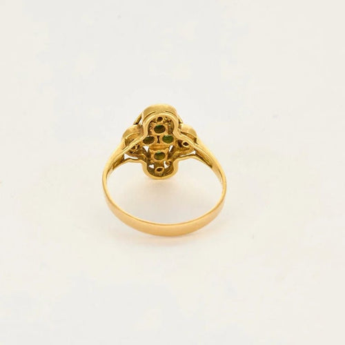 Bague 60 Bague L'Esmeralda en or jaune 750, émeraudes et diamants 58 Facettes LP1291/10