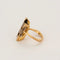 Bague 52.5 Art déco - Bague en or jaune 18 carats et quartz fumé 58 Facettes LP1151