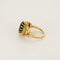 Bague 55 Bague fleur en or jaune 750 et or blanc, saphir et diamants 58 Facettes LP1172/11