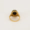 Bague 55 Bague fleur en or jaune 750 et or blanc, saphir et diamants 58 Facettes LP1172/11