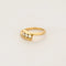 Bague 56.5 Bague d’union en or jaune 18K et 3 diamants 58 Facettes LP1348/11