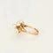 Bague 52.5 Bague jonc en or jaune 585 avec perles de culture et rubis 58 Facettes LP1267/BET