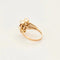 Bague 52.5 Bague jonc en or jaune 585 avec perles de culture et rubis 58 Facettes LP1267/BET